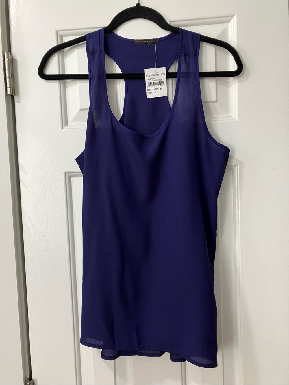 Soprano Deep Purple Racerback Tank Top